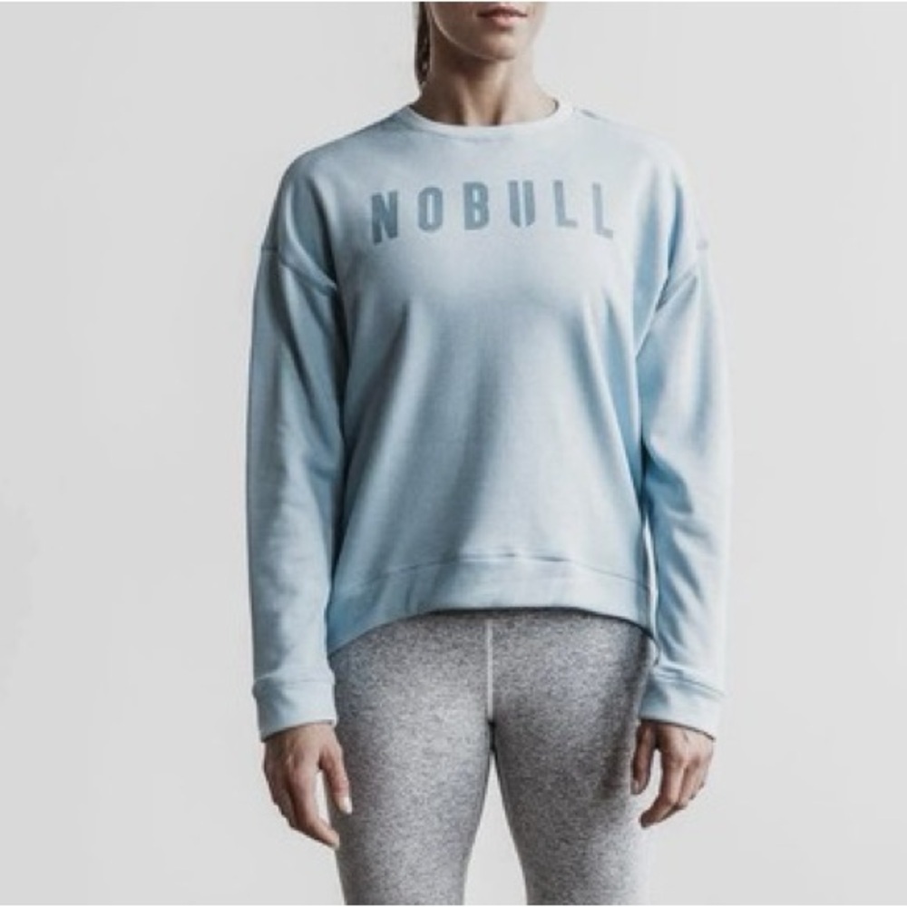 NWT Women’s NOBULL light blue Crew pullover sweatshirt- Size large